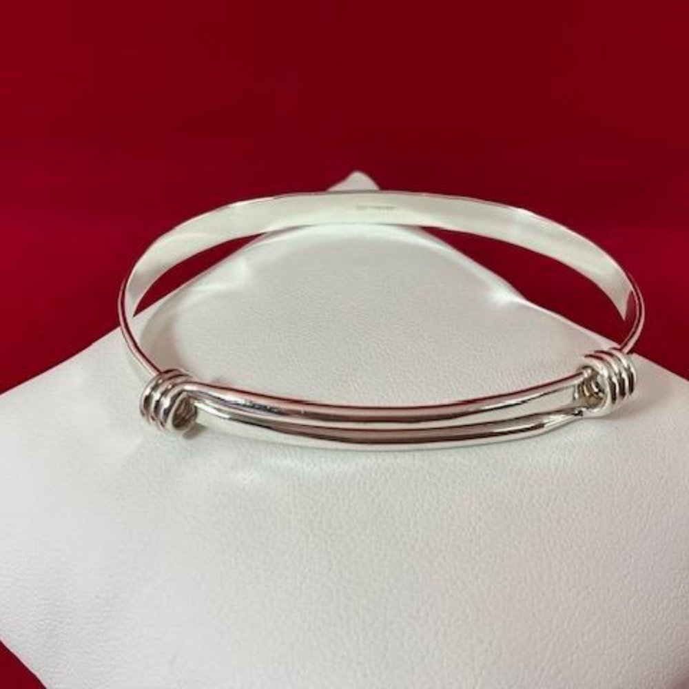 Ed Levin Sterling Silver Signature Slide Bracelet 2 3/8"